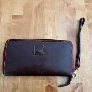 Dooney & Bourke Brown Leather Wallet